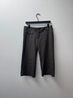 Wide-Leg Pinstripe capris